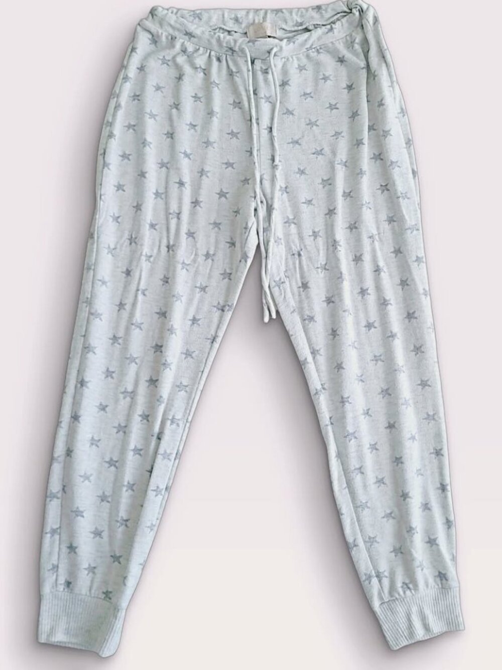 Love by gab Gray Star Pattern Soft Knit Lounge Pants Lounge M